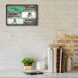 Panneau mural métal Triathlon