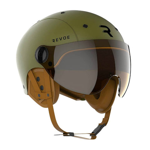 Casque vélo adulte REVOE KARM PREMIUM kaki mat URBAIN/CITY