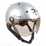 Casque adulte REVOE PREMIUM gris silver urban city
