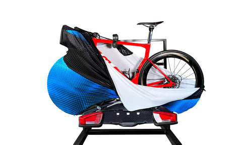 Housse de vélo route carbone bleu / La Boutique du Triathlon