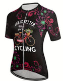 Maillot vélo à manches courtes femme noir La Boutique du Triathlon