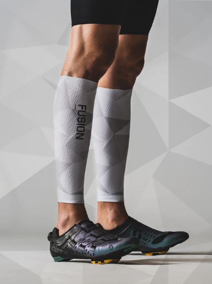 Manchons De Mollet De Compression 2XU Performance Run, Taille XL, Titane/noir, Neufs