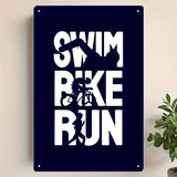 Plaque murale Swim Bike Run