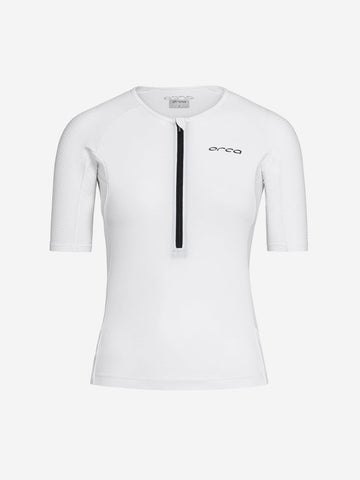Tri top V2 femme avec manches blanc Orca