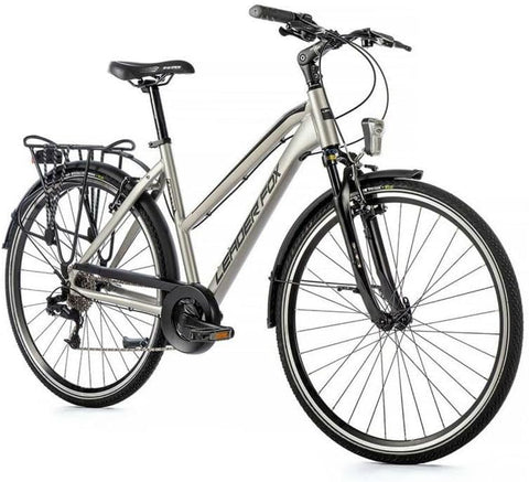 Vélo de ville Leader Fox Ferrara Femme Argent