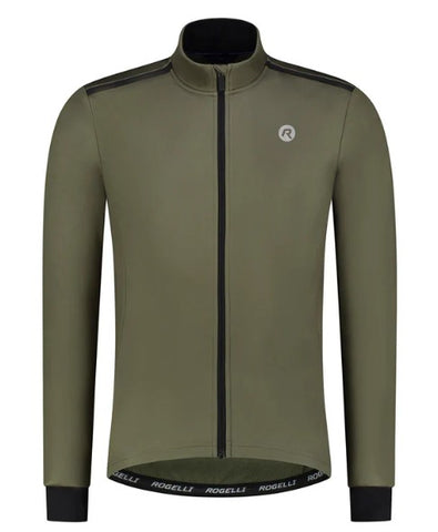 Veste cycliste homme kaki noir